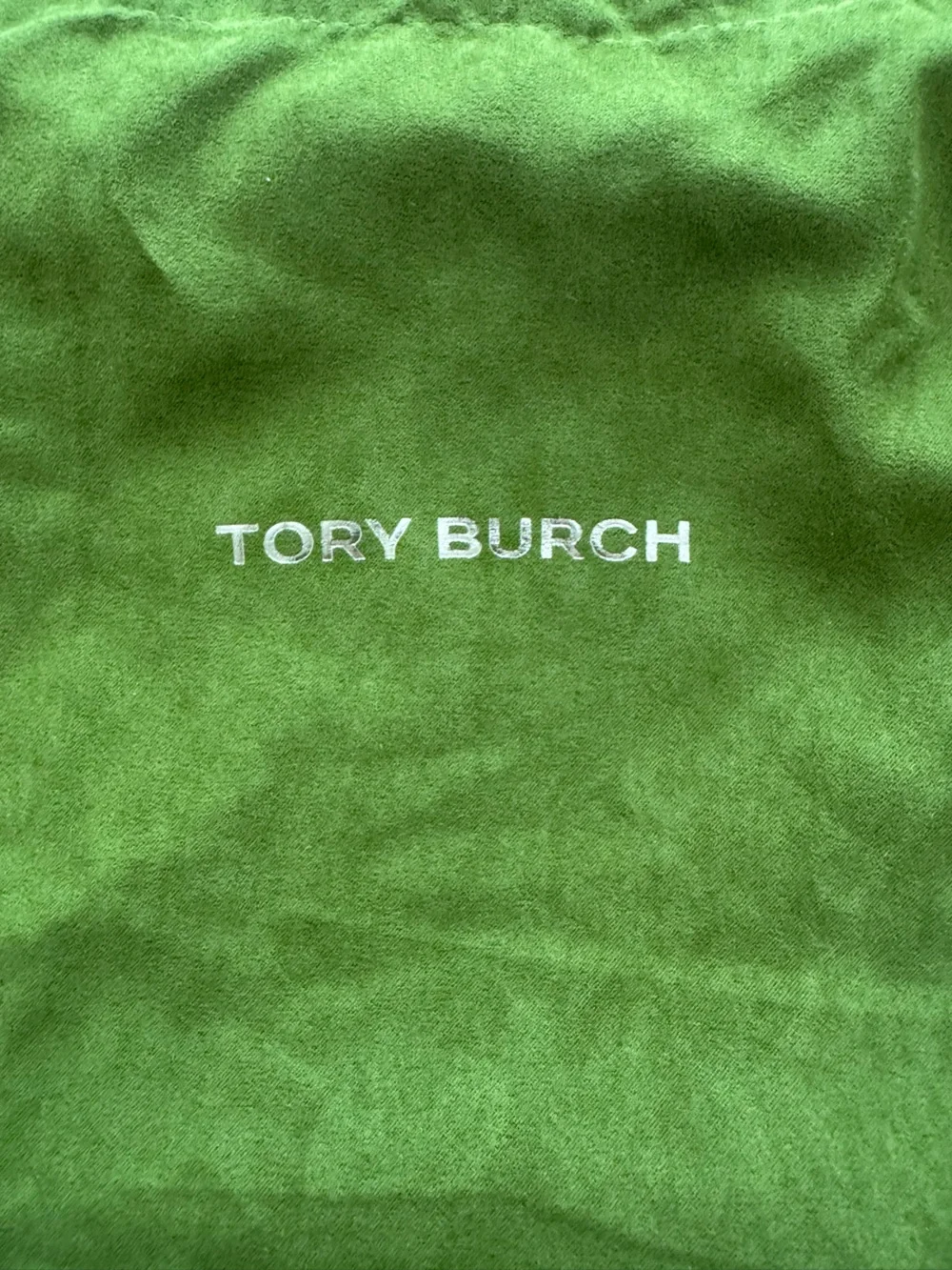 Tory Burch Olive Suede Drawstring Pouch